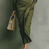 MELIORA | WRAP-STYLE MAXI DRESS