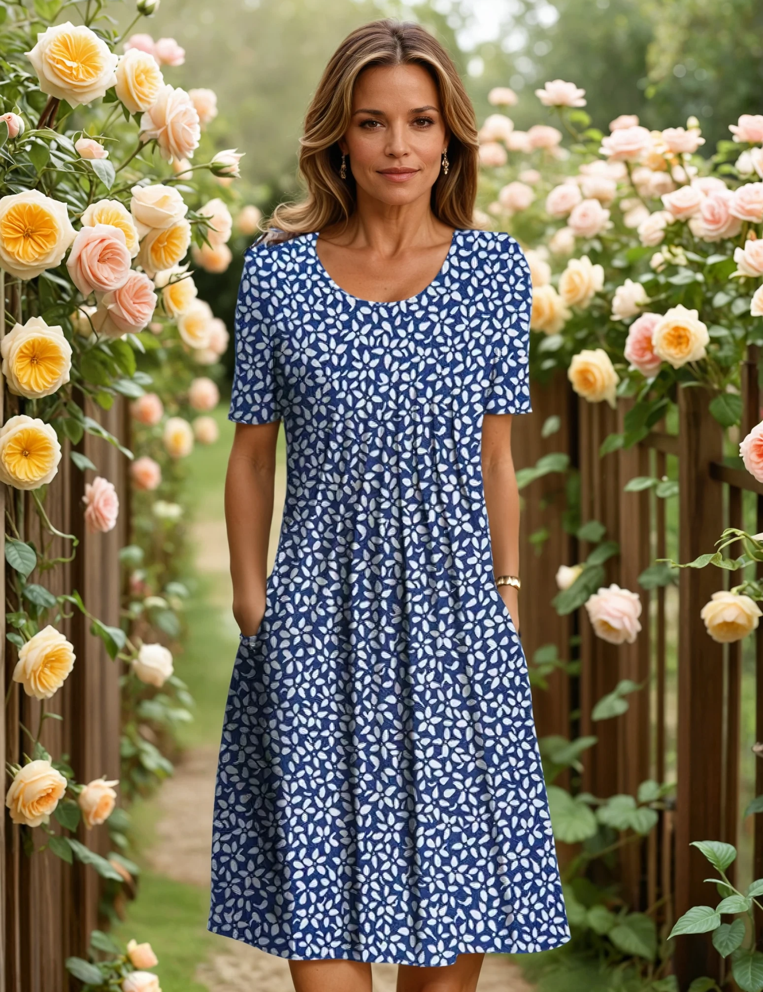 GEORGINA | ELEGANT DRESS WITH TUMMY COVERAGE