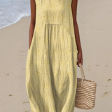 ROSE | EMBROIDERED MIDI DRESS