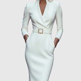 CLARIBEL | REFINED MIDI DRESS