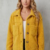 Floretta – Textured fleece style – Button-up jacket