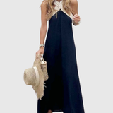 ORELLA | CROSS-NECK DRESS
