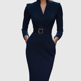 CLARIBEL | REFINED MIDI DRESS