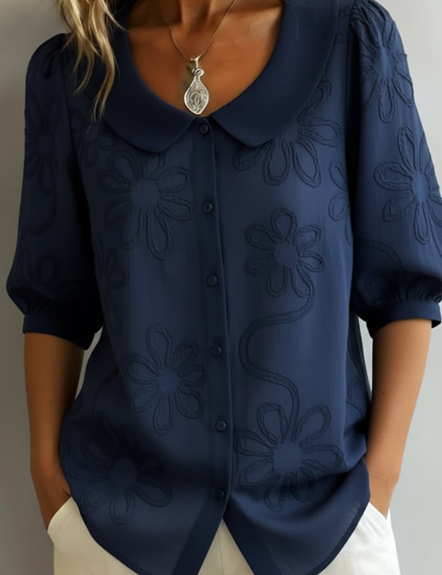 Aurélie™ - Lightweight Floral Blouse with Natural Elegance