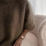 EMBER | SOLID COLOR CREW NECK SWEATER