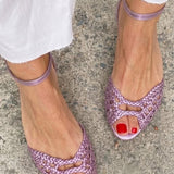 Isadora | Woven Gold Sandals