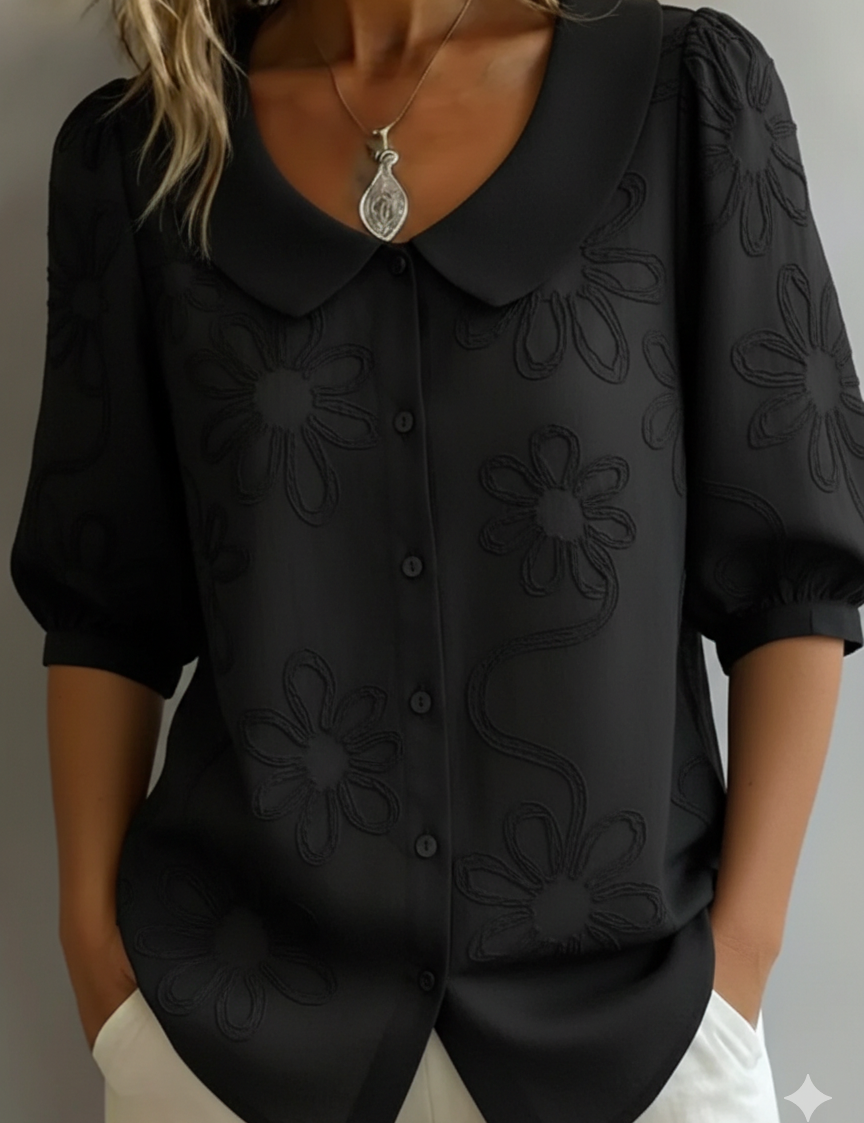 Aurélie™ - Lightweight Floral Blouse with Natural Elegance
