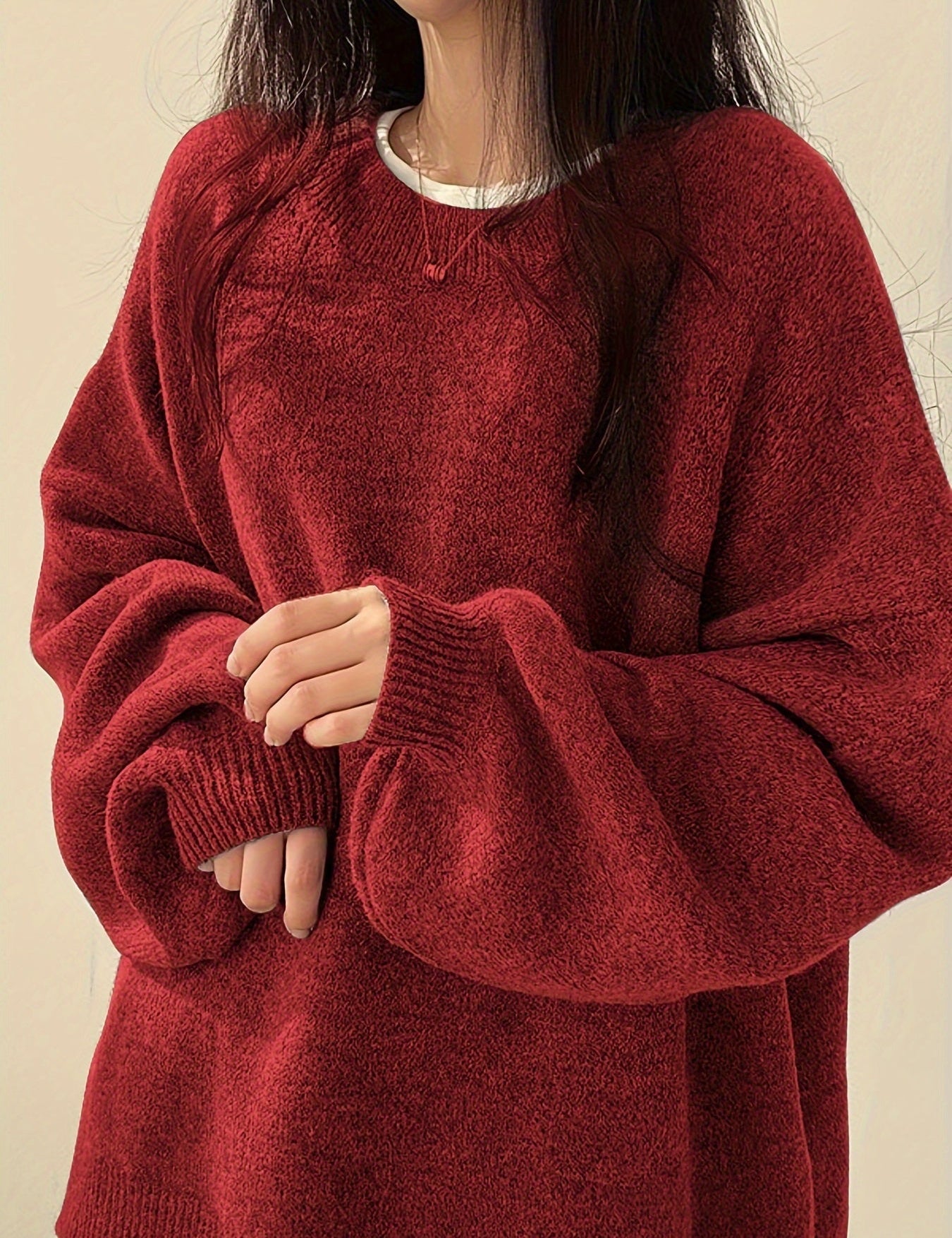 EVERLIGHT | SPLIT DETAIL CASUAL SWEATER