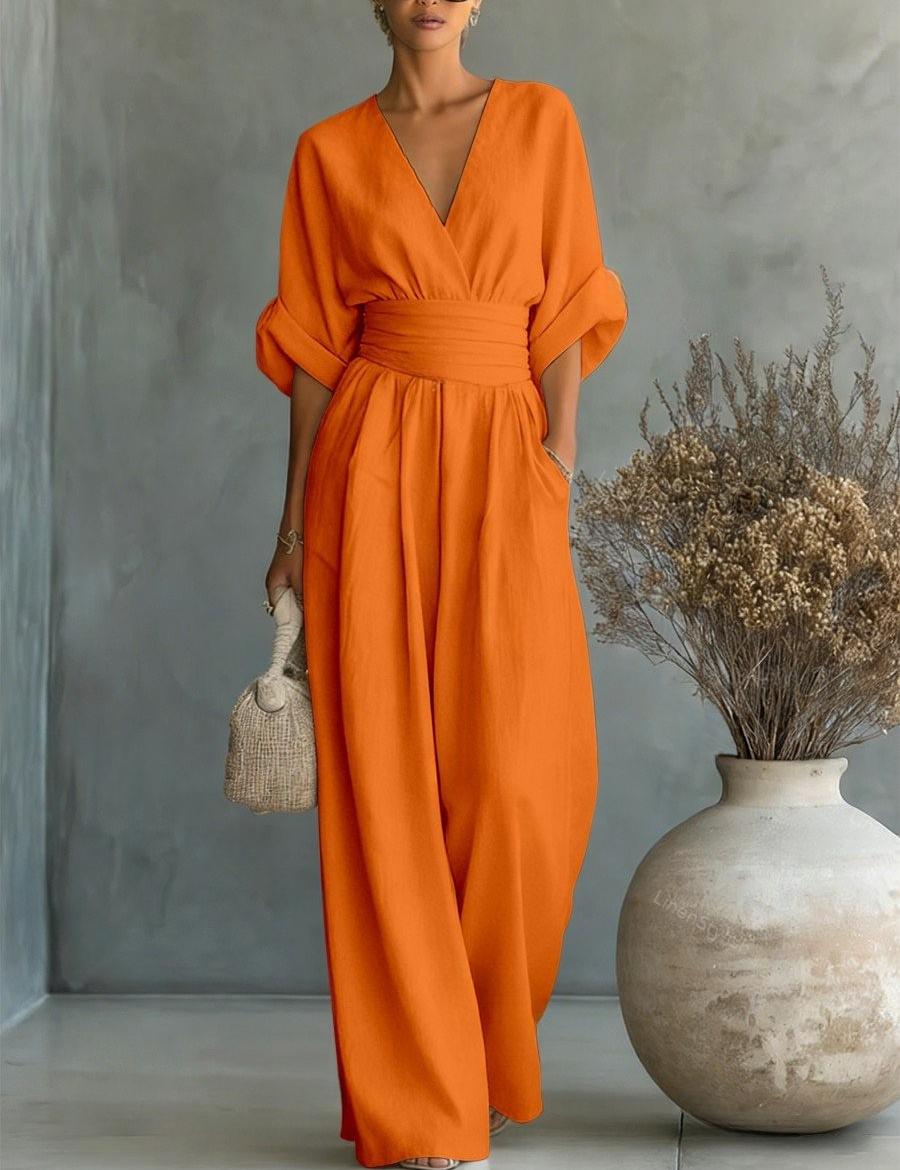 Sofia | Effortless V-Neck Jumpsuit