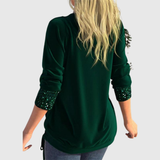 ODELINE | MODERN SEQUIN LAYER BLOUSE