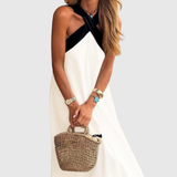 ORELLA | CROSS-NECK DRESS