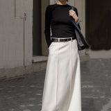 KATHARINE™ | H-LINE SLEEK MIDI SKIRT
