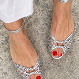 Isadora | Woven Gold Sandals