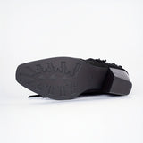 VESPA | BLACK FRINGE STUDDED WESTERN COWBOY BOOTS
