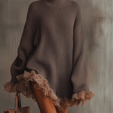 Nina | Ruffled Knit Dress