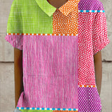 Zoe | Colorful Patchwork Shirt
