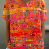 Isla | Abstract Print Shirt