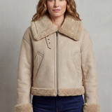 Albinette – Double-sided fleece – Cropped aviator jacket