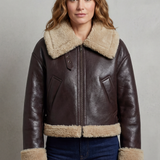 Albinette – Double-sided fleece – Cropped aviator jacket
