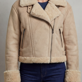 Albinette – Double-sided fleece – Cropped aviator jacket