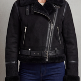 Albinette – Double-sided fleece – Cropped aviator jacket