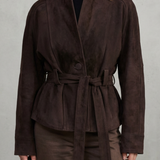 Alette – Cropped Double-Breasted Wool Jacket – French Elegance