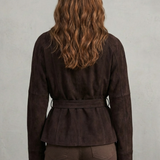 Alette – Cropped Double-Breasted Wool Jacket – French Elegance