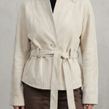 Alette – Cropped Double-Breasted Wool Jacket – French Elegance