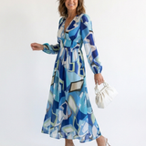 Althea | Long Sleeve Floral Maxi Dress