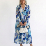 Althea | Long Sleeve Floral Maxi Dress