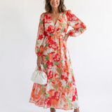 Althea | Long Sleeve Floral Maxi Dress
