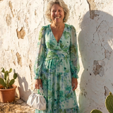 Althea | Long Sleeve Floral Maxi Dress