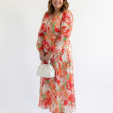 Althea | Long Sleeve Floral Maxi Dress