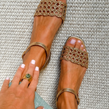 Aurora | Golden Sandals Summer Enchantment