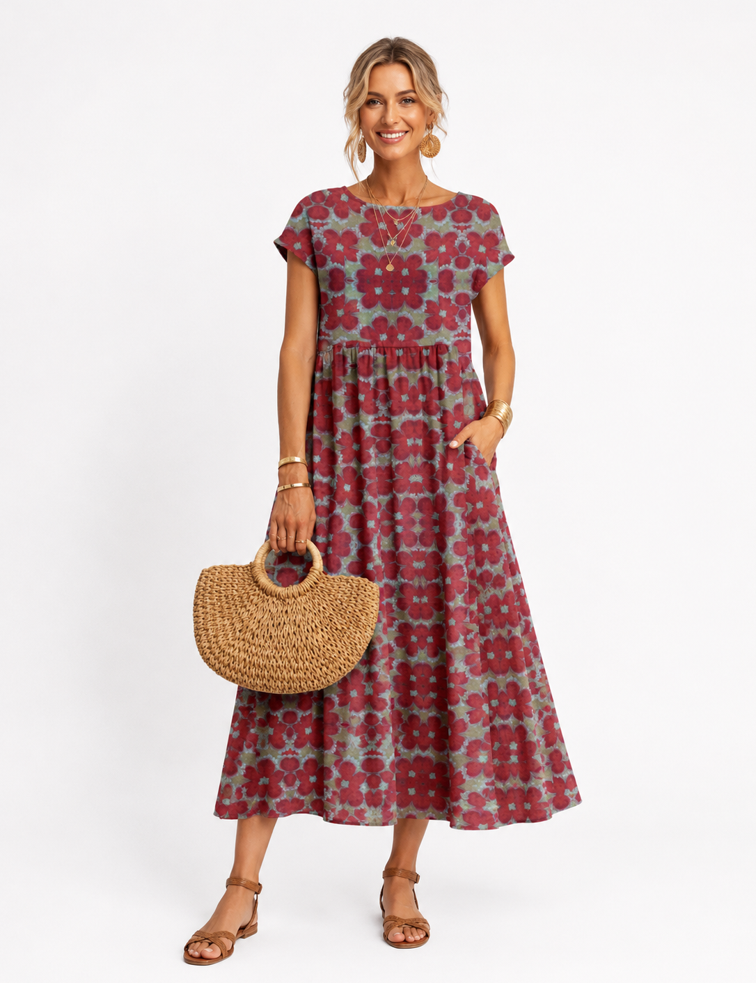 Florene | short sleeve summer dress