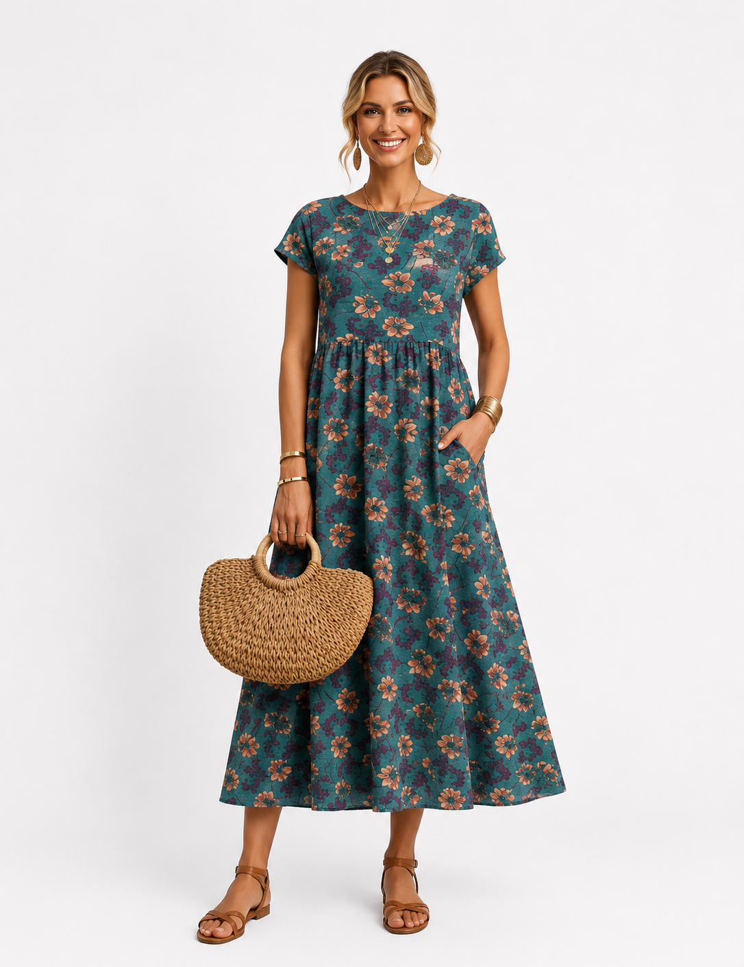 Florene | short sleeve summer dress