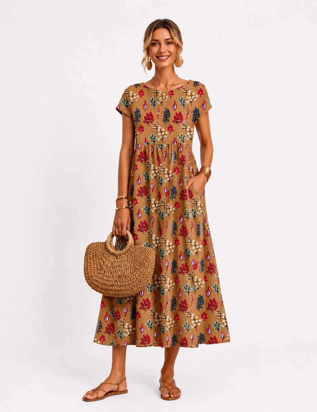 Florene | short sleeve summer dress
