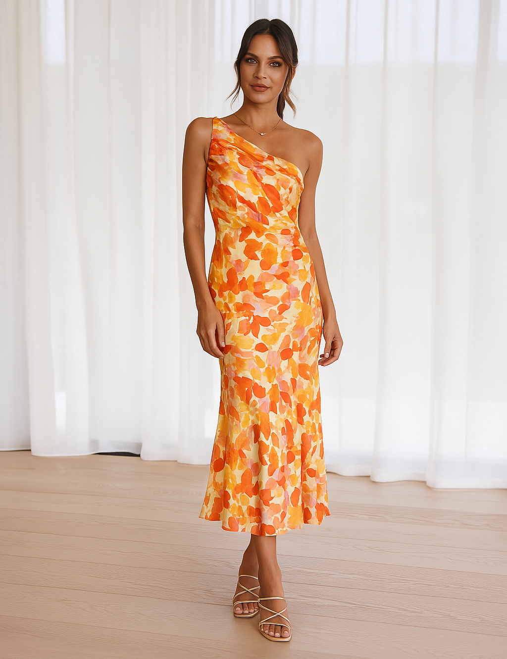VIOLET | FLORAL SATIN GOWN