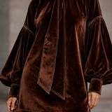 Octavia™ | Elegant Velvet Mini Dress
