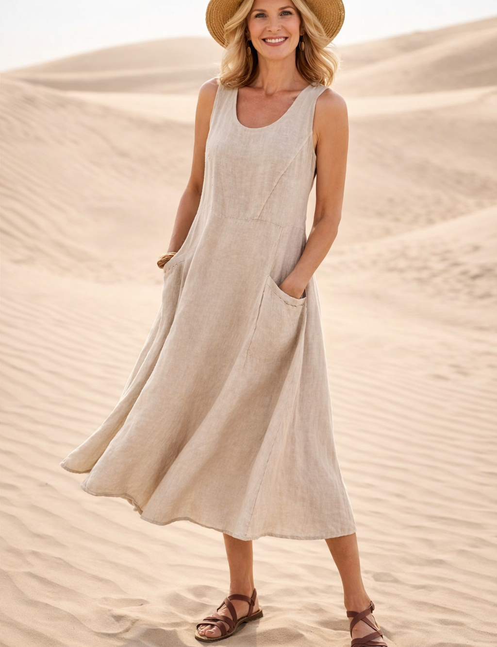 LUNA | COMFORTABLE A-LINE MIDI DRESS