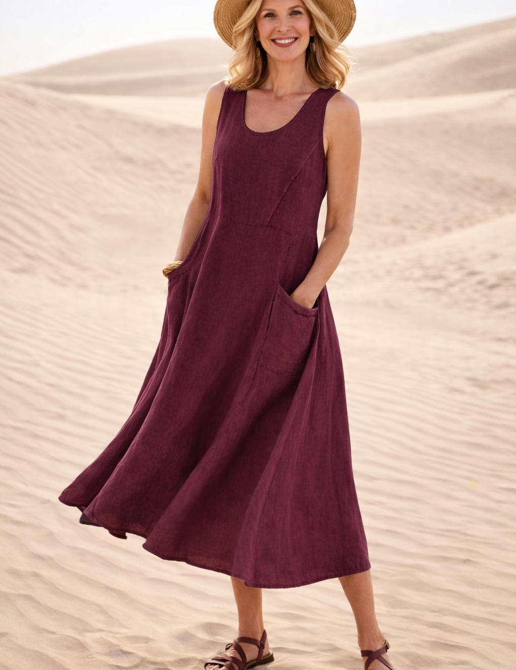 LUNA | COMFORTABLE A-LINE MIDI DRESS