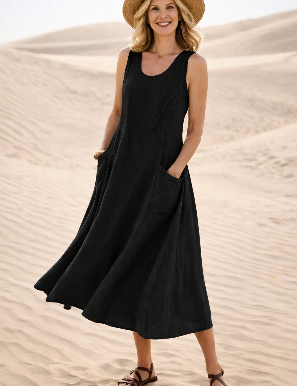 LUNA | COMFORTABLE A-LINE MIDI DRESS