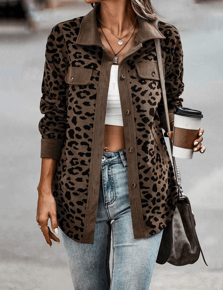 CYNARA | LEOPARD PRINT JACKET