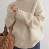 ISABOLL | CASHMERE HIGH-NECK SWEATER