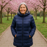 HELSA LONG TRANSITIONAL PADDED JACKET | NAVY BLUE