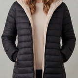 Ellavue – Sherpa lined comfort – Hooded puffer jacket
