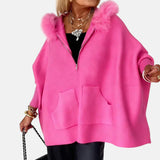 ARABELLE | CASUAL HOODED COAT WITH FUR COLLAR