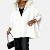 ARABELLE | CASUAL HOODED COAT WITH FUR COLLAR