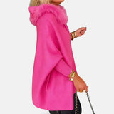 ARABELLE | CASUAL HOODED COAT WITH FUR COLLAR