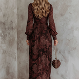 ELOISE | PAISLEY ZIP-WAIST MAXI DRESS